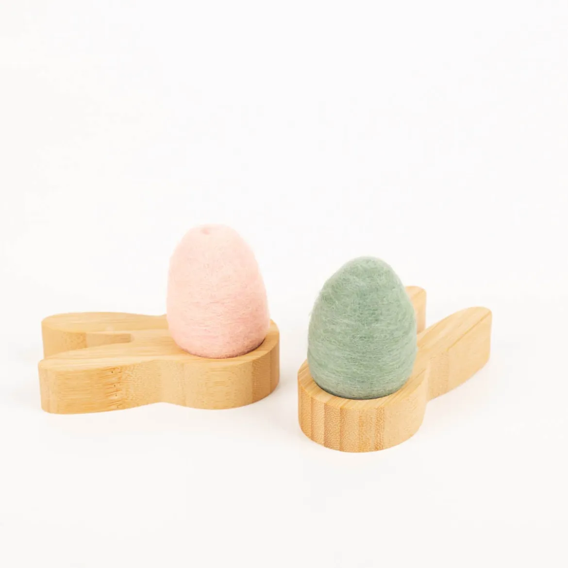 Eierbecher Hase aus Bambus 2er Set