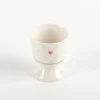 Eierbecher Herz Pünktchen Porzellan 5x6cm von Grafik Werkstatt
