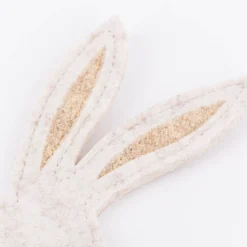 Eierwärmer Hase aus Polyesterfilz in hellgrau dunkelgrau oder beige 8,5x22cm