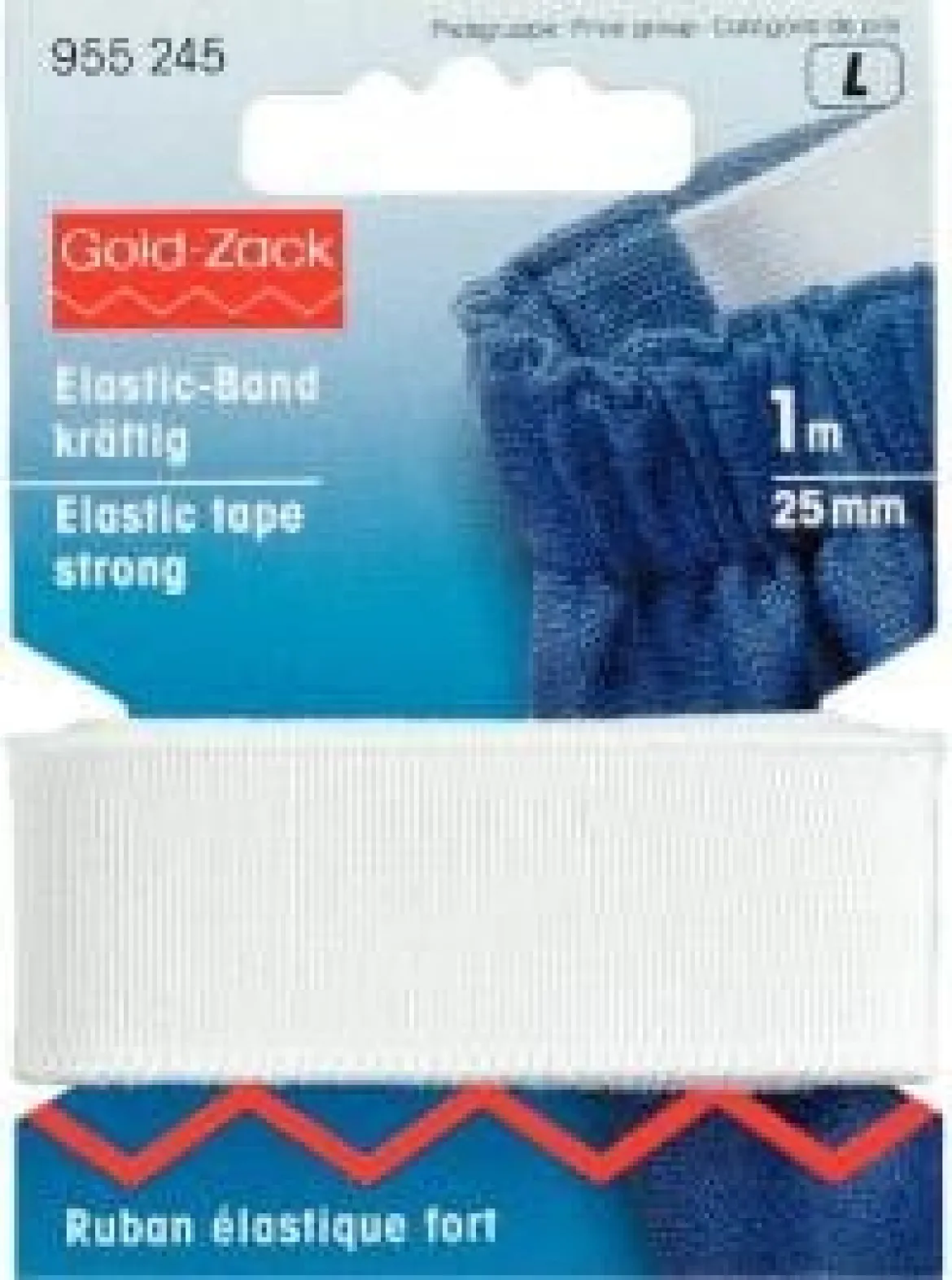 Elastic-Band kräftig 25 mm weiß
