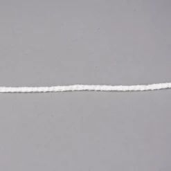 Elastische Rundschnur Gummiband weiß 70°C waschbar Durchmesser ca. 2,5mm