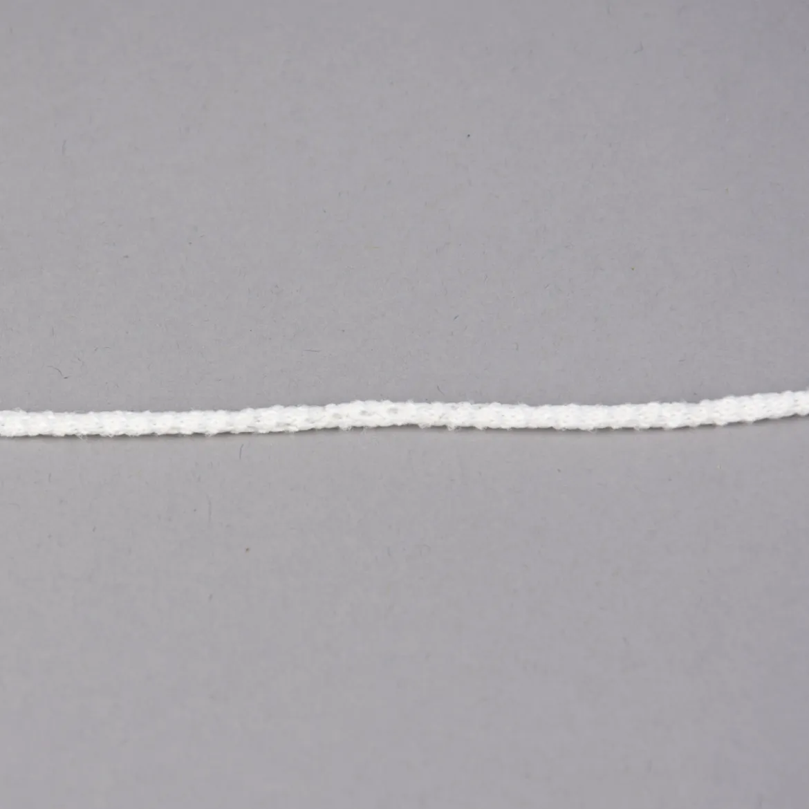 Elastische Rundschnur Gummiband weiß 70°C waschbar Durchmesser ca. 2,5mm