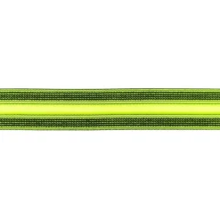 Elastisches Kordelband Kordelzug Gummiband Bundgummi mit Kordel neon-gelb Breite: 3cm
