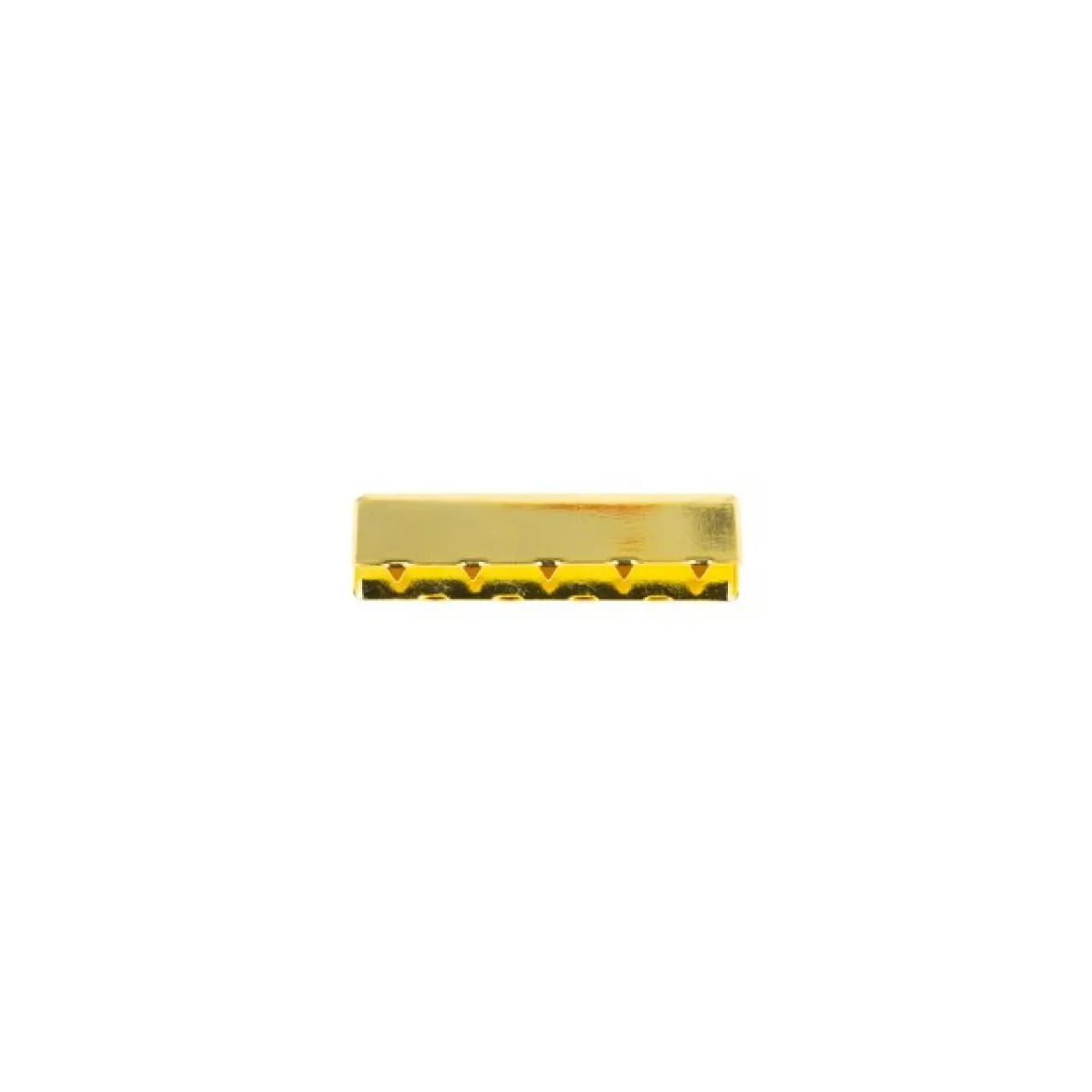 Endstücke für Gurtband Metall goldfarbig 40mm, 2Stk