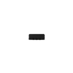 Endstücke für Gurtband Metall schwarz matt 25mm, 2Stk