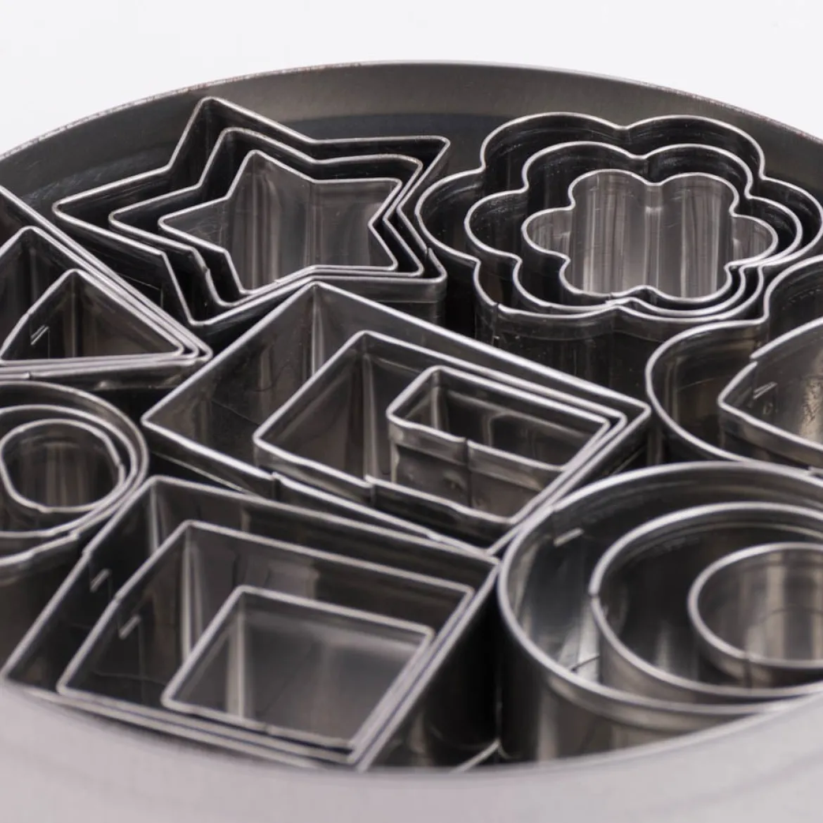 24er Set Ausstecher aus Metall für Deko 8 verschiedene Formen je 3 Stück 2-4cm von Rayher