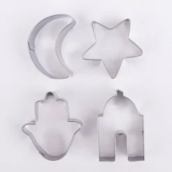4er Set Ausstecher Thema Ramadan Edelstahl 5-6cm