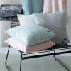 Esprit Kissenhülle Harp mit Samt-Kederumrandung rosa 38x38cm