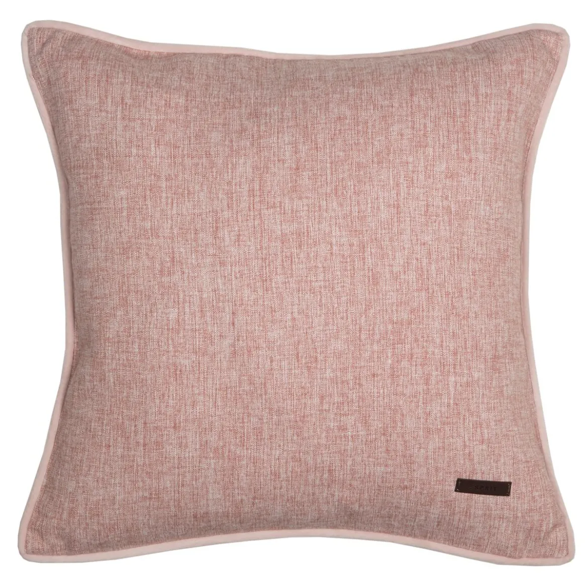 Esprit Kissenhülle Harp mit Samt-Kederumrandung rosa 38x38cm