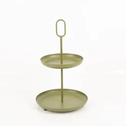 Etagere Metall zweistufig lebensmittelecht grün 20,5 x 34cm von Boltze