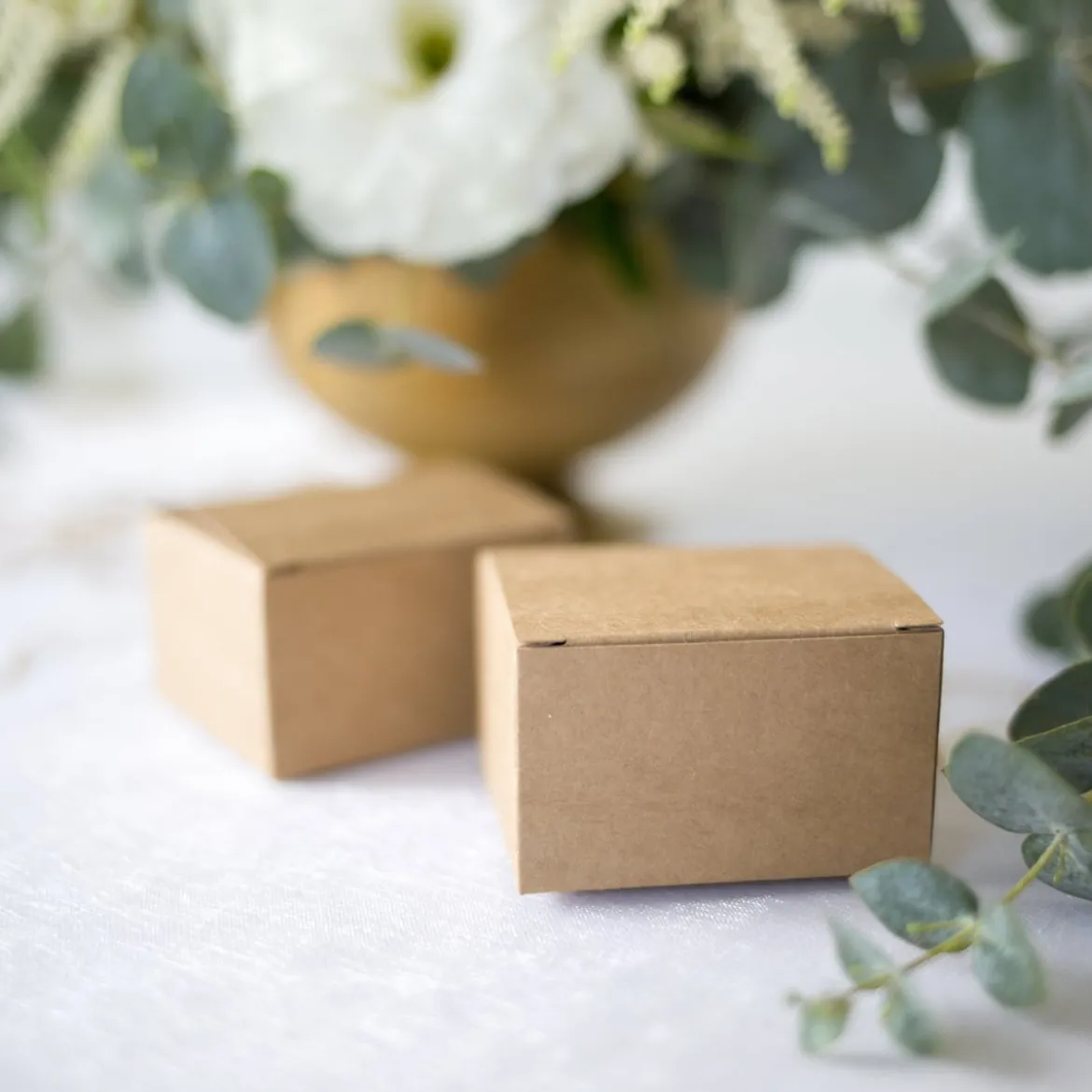Faltschachteln Boxen Kraftpapier Karton 10 Stk 6x5,5x3,5cm