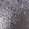 Faschingsstoff Chiffon Pailletten schwarz silbergrau blau 1,28m Breite