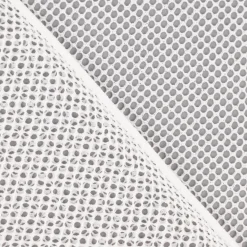 Faschingsstoff Gitterstoff fein elastisch Glitzer ecru 1,5m Breite