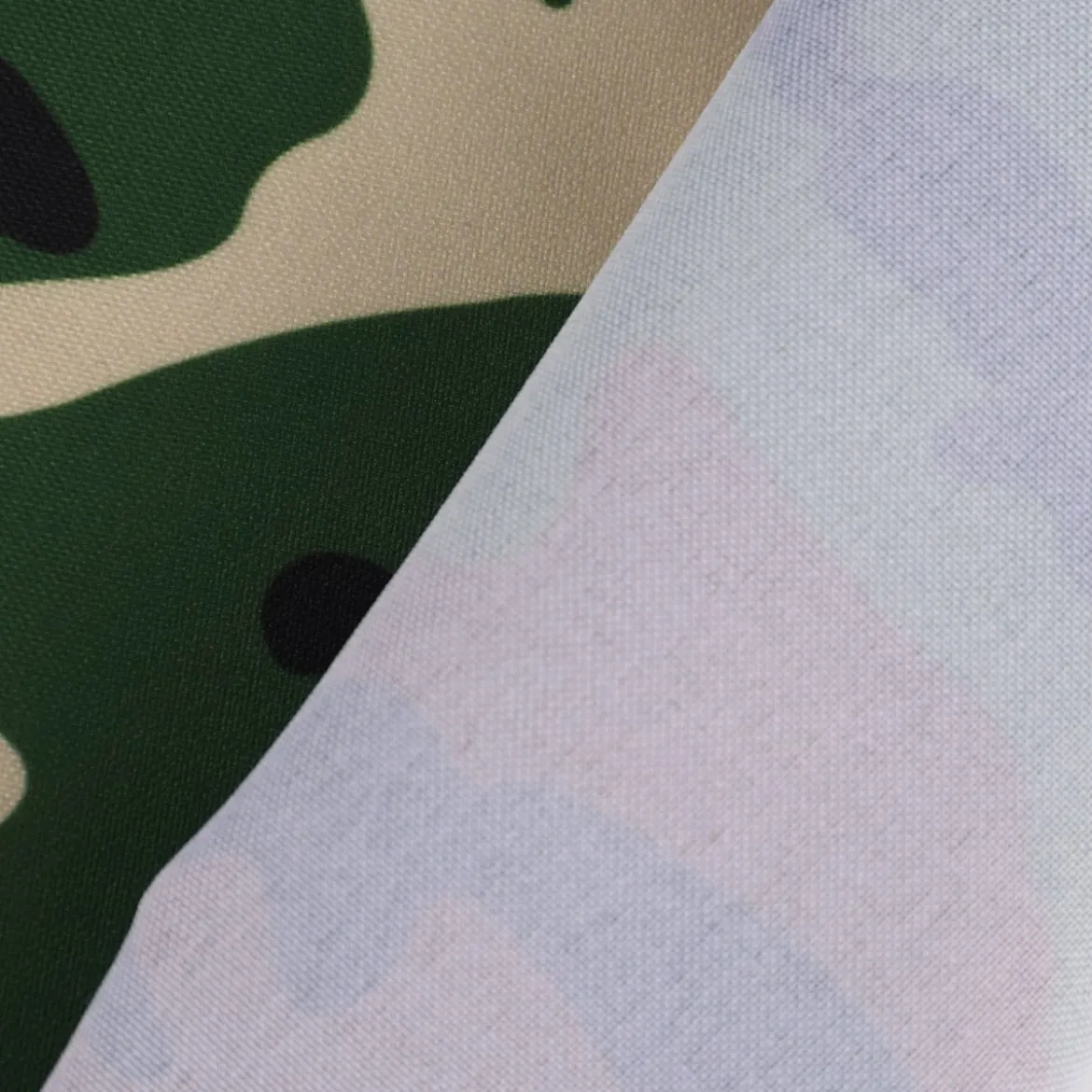 Faschingsstoff Polyester Camouflage grün braun 1,5m Breite