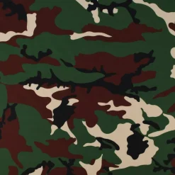 Faschingsstoff Polyester Camouflage grün braun 1,5m Breite