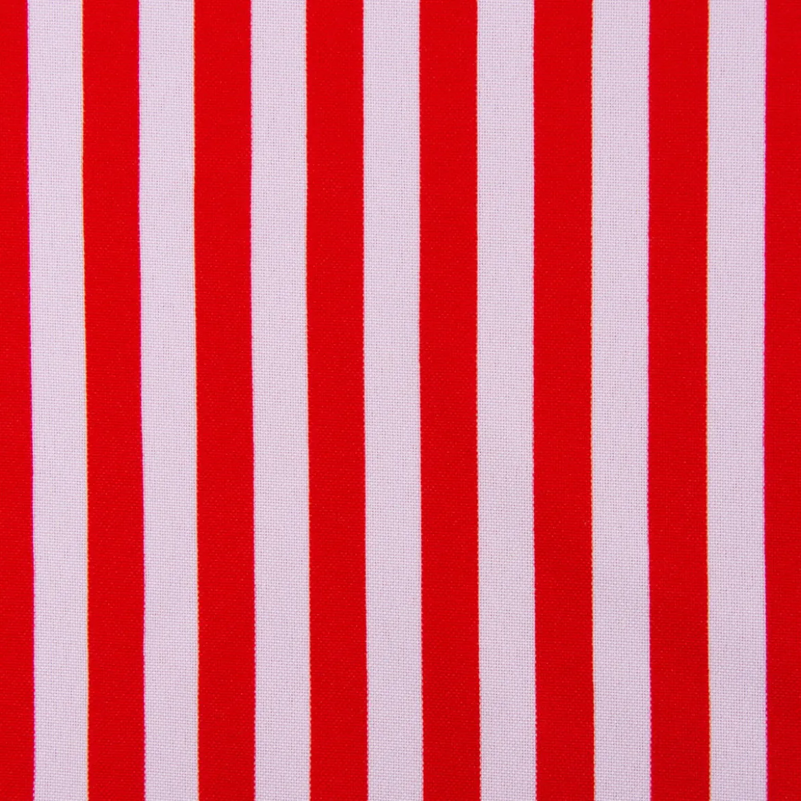 Faschingsstoff Polyester Streifen schmal 1cm rot weiß 1,5m Breite