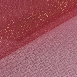 Faschingsstoff Tüll Glitzertüll rot Glitzer 1,5m Breite