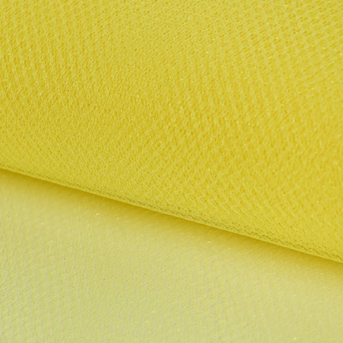 Faschingsstoff Tüll Glitzertüll gelb Glitzer 1,5m Breite