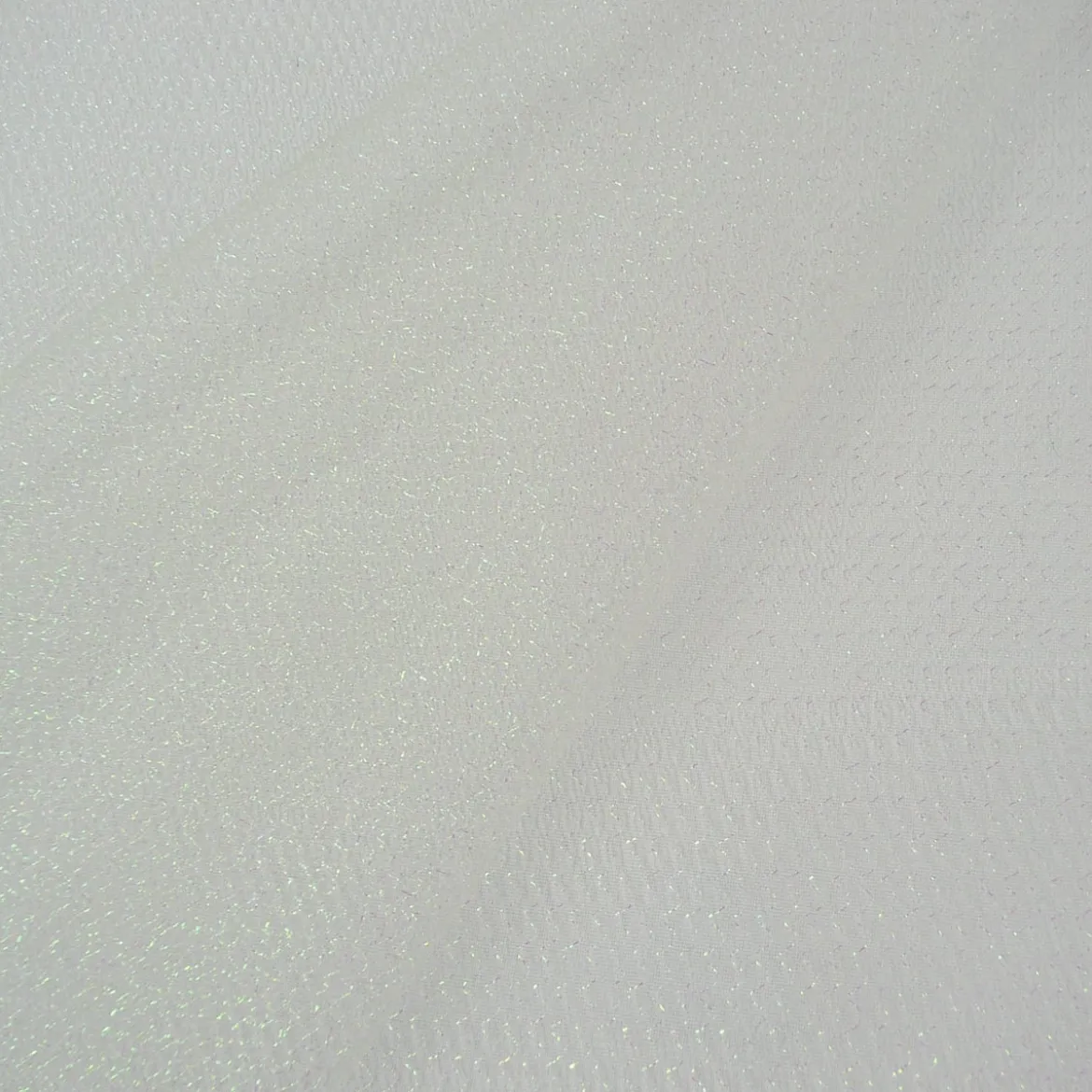 Faschingsstoff Tüll Glitzertüll weiß Glitzer 1,5m Breite