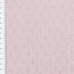 Feinstrick Jersey Baumwolle Pointoille Lochmuster einfarbig flieder lila 1,4m Breite