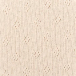 Feinstrick Jersey Baumwolle Pointoille Lochmuster einfarbig beige 1,4m Breite