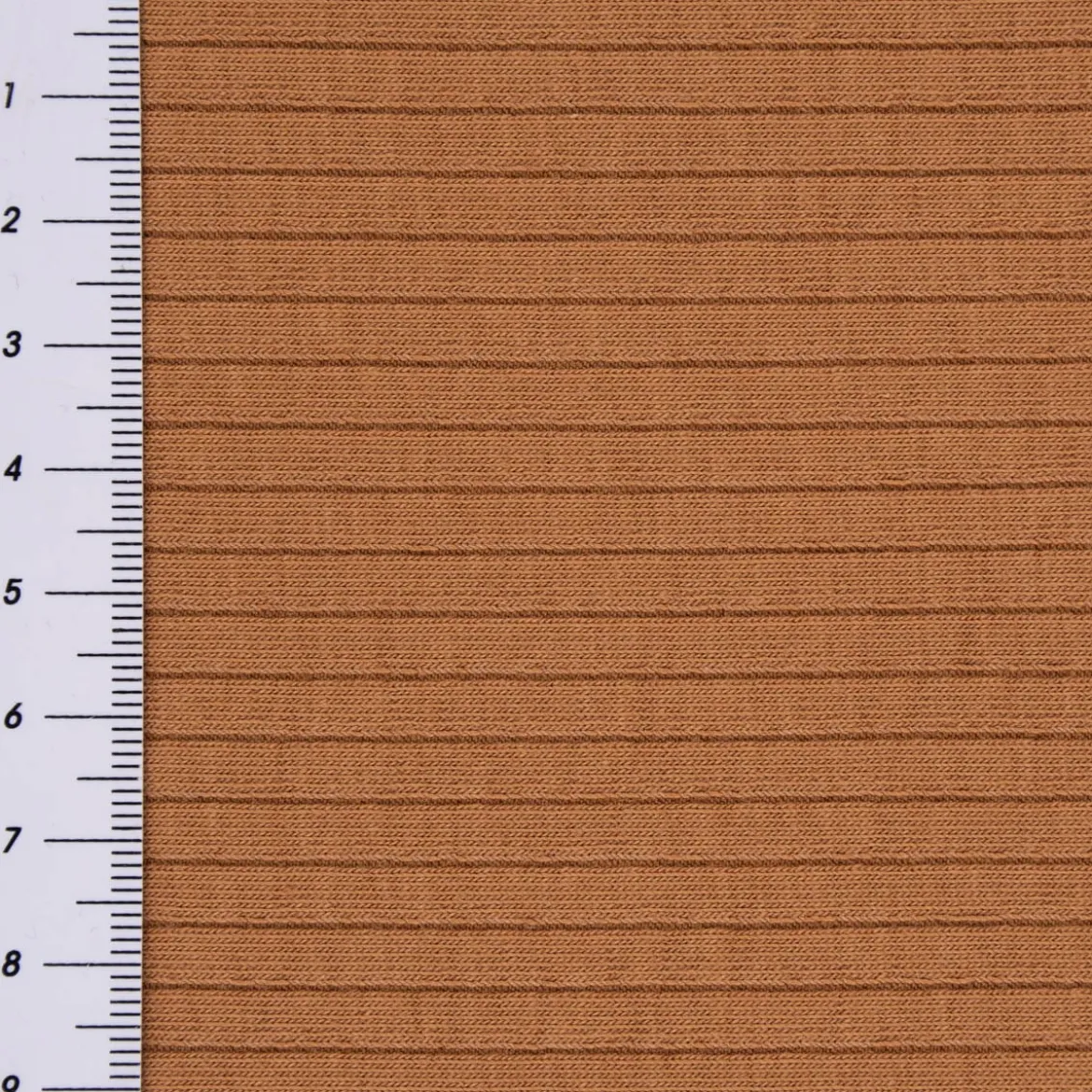 Feinstrick Jersey Mandy gerippt einfarbig camel 1,40m Breite