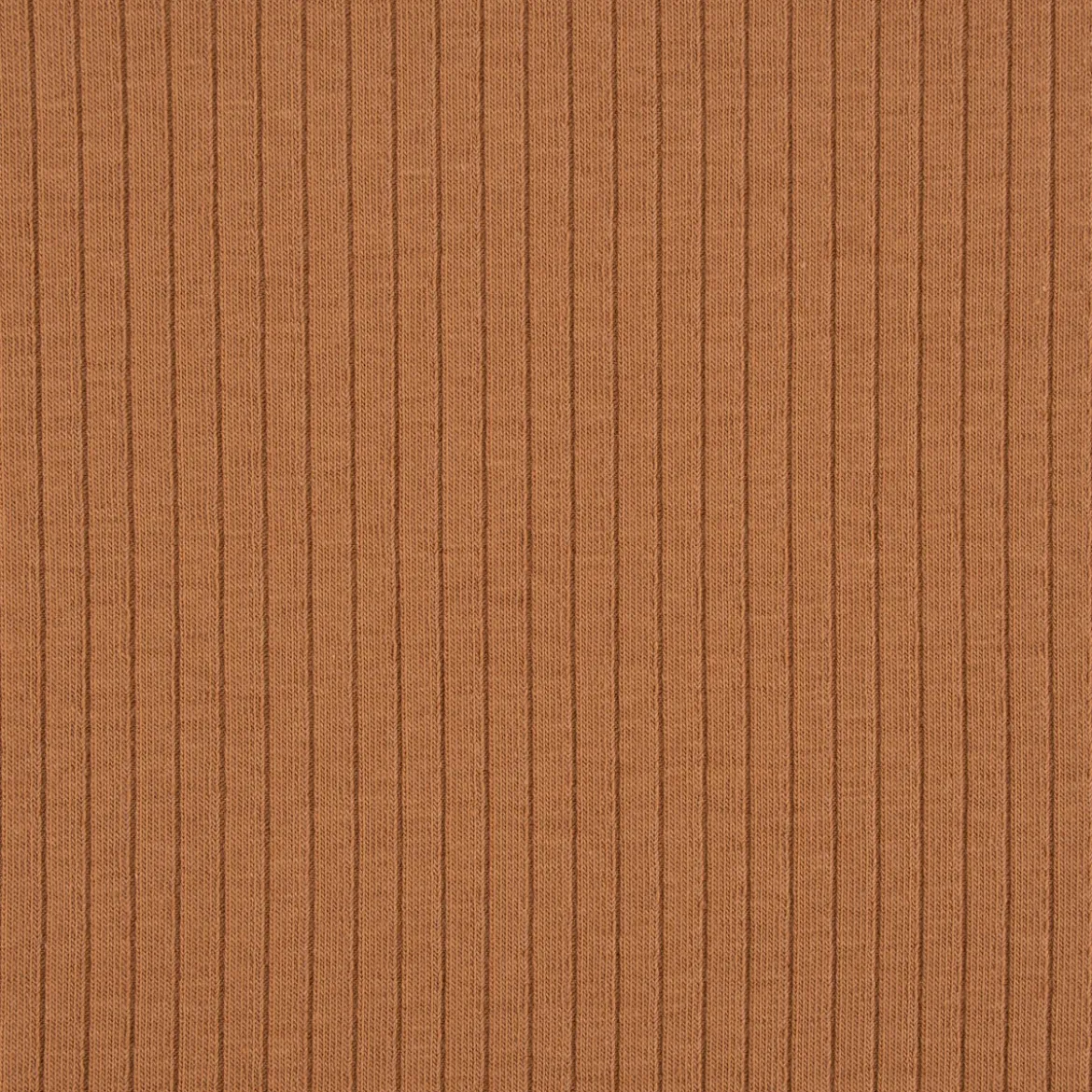 Feinstrick Jersey Mandy gerippt einfarbig camel 1,40m Breite