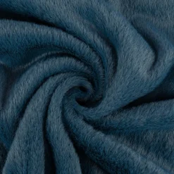Fellimitat Kunstfell Diaz kuschelweich blau 1,45m Breite