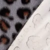 Fellimitat Kunstfell kuschelweich Leopard grau schwarz braun 1,5m Breite