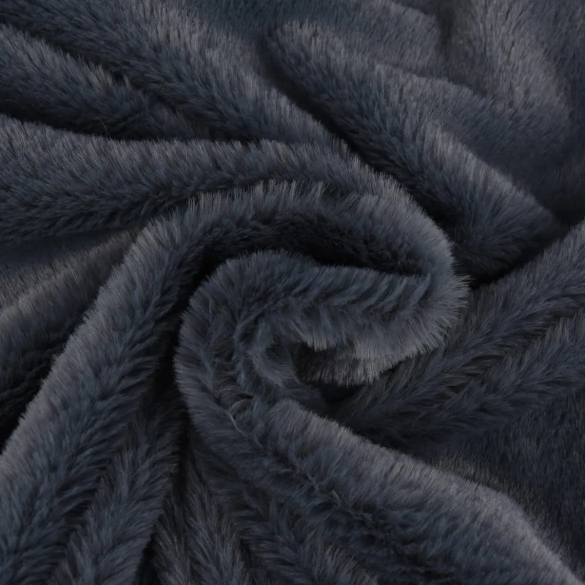 Fellimitat Kunstfell kuschelweich rauchgrau 1,45m Breite