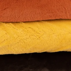 Fellimitat Kunstfell kuschelweich einfarbig safrangelb 1,45m Breite