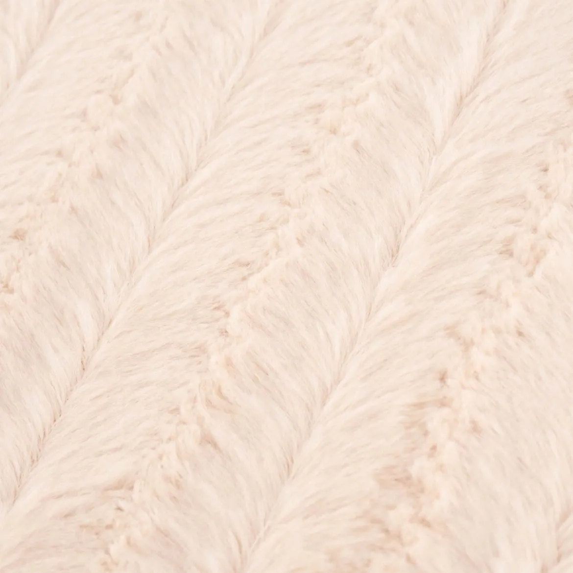 Fellimitat Kunstfell Streifen beige 1,5m Breite