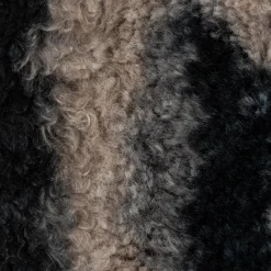 Fellimitat Kunstfell Teddyplüsch Animal Print Streifen beige braun dunkelblau 1,60m