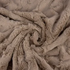 Fellimitat Kunstfell Wellen beige 1,5m Breite