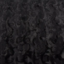 Fellimitat Kunstfell Wellen schwarz 1,5m Breite