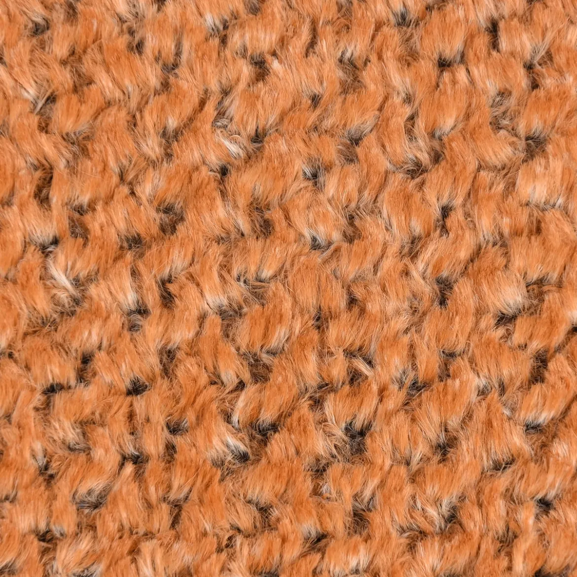 Fellimitat Kunstfell Zacken camel schwarz 1,5m Breite
