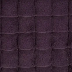 Fellimitat Plüschstoff Relief Karo lila 1,58m Breite