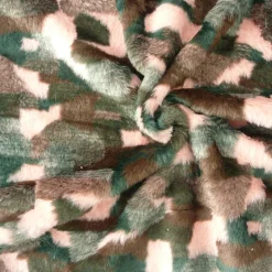 Fell Kunstfell Flausch Stoff Flecken schwarz grau rosa