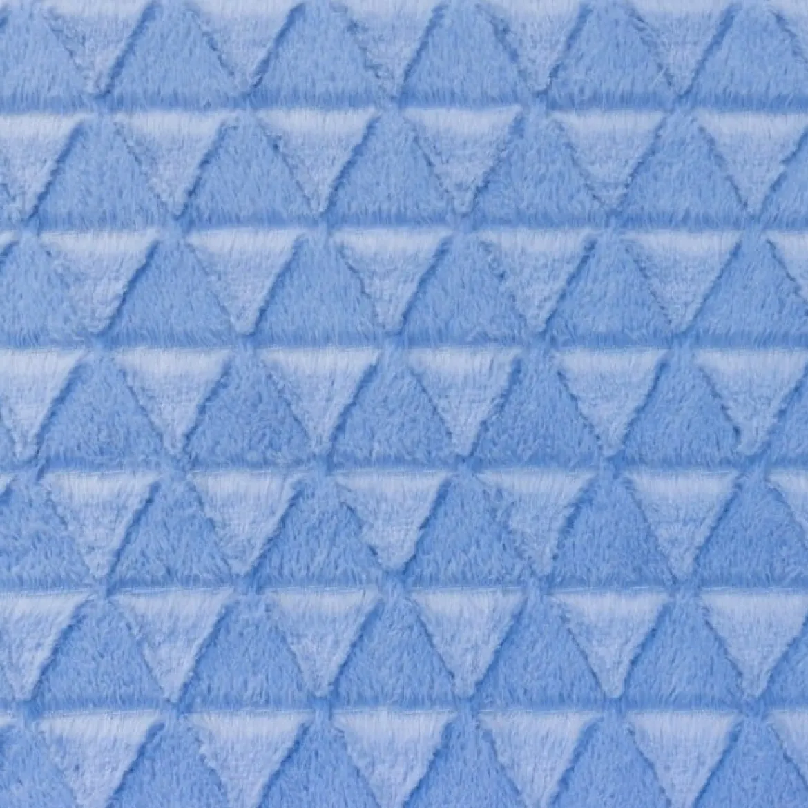 Fellstoff Dreiecke blau 1,70m Breite