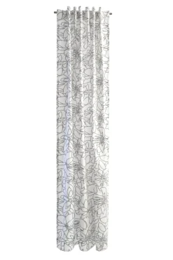 Fertiggardine mit verdeckten Schlaufen Aural by Finlayson Blumen weiß schwarz 140x245m