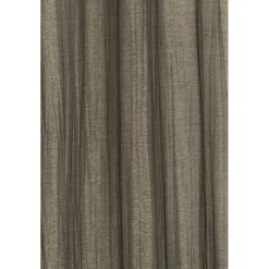Fertiggardine mit verdeckten Schlaufen Crashoptik meliert anthrazit beige 140x255cm