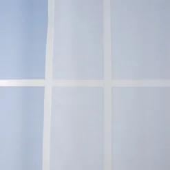 Fertiggardine Schal mit Schlaufenband Batistoptik creme 145x245cm