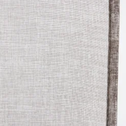 Fertiggardine Ösengardine einfarbig Voile Struktur braun 135x260cm