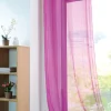 Fertiggardine Ösengardine einfarbig Voile Struktur beere 135x260cm