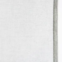 Fertiggardine Ösengardine einfarbig Voile Struktur grau 135x260cm