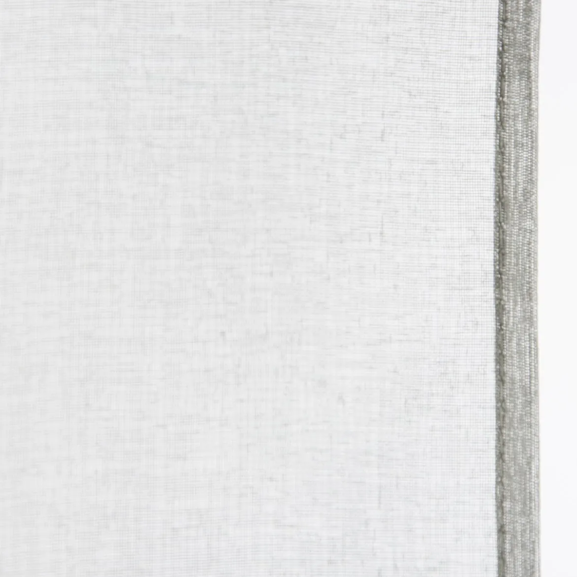 Fertiggardine Ösengardine einfarbig Voile Struktur grau 135x260cm