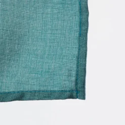 Fertiggardine Ösengardine Struktur uni türkis 140x260cm