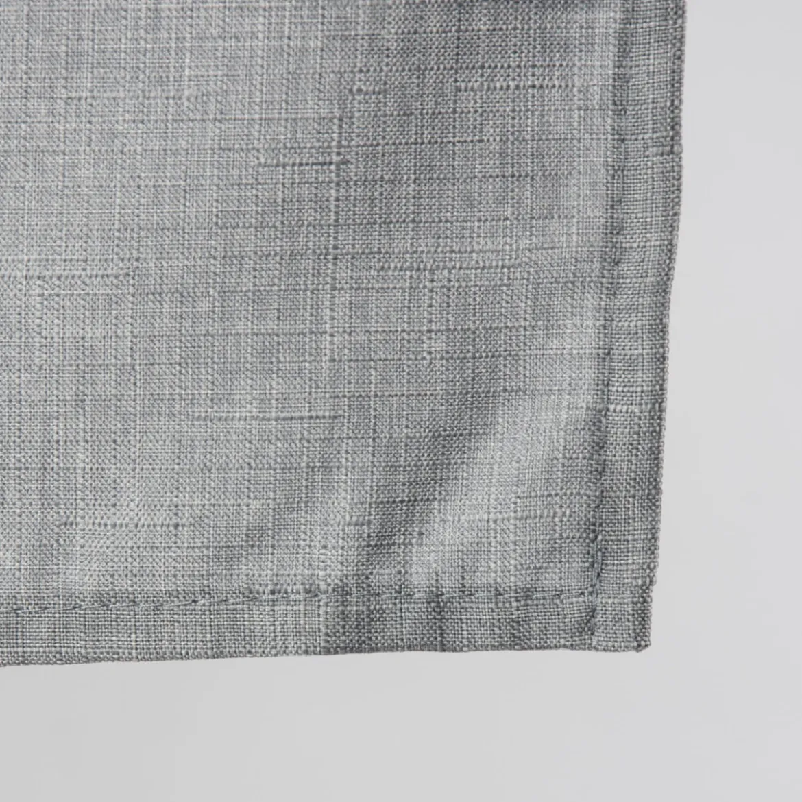 Fertiggardine Ösengardine Struktur uni grau 140x260cm