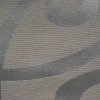 Fertiggardine Swirl mit verdeckten Schlaufen Jacquardgewebe gemustert taupe braun 140x255cm