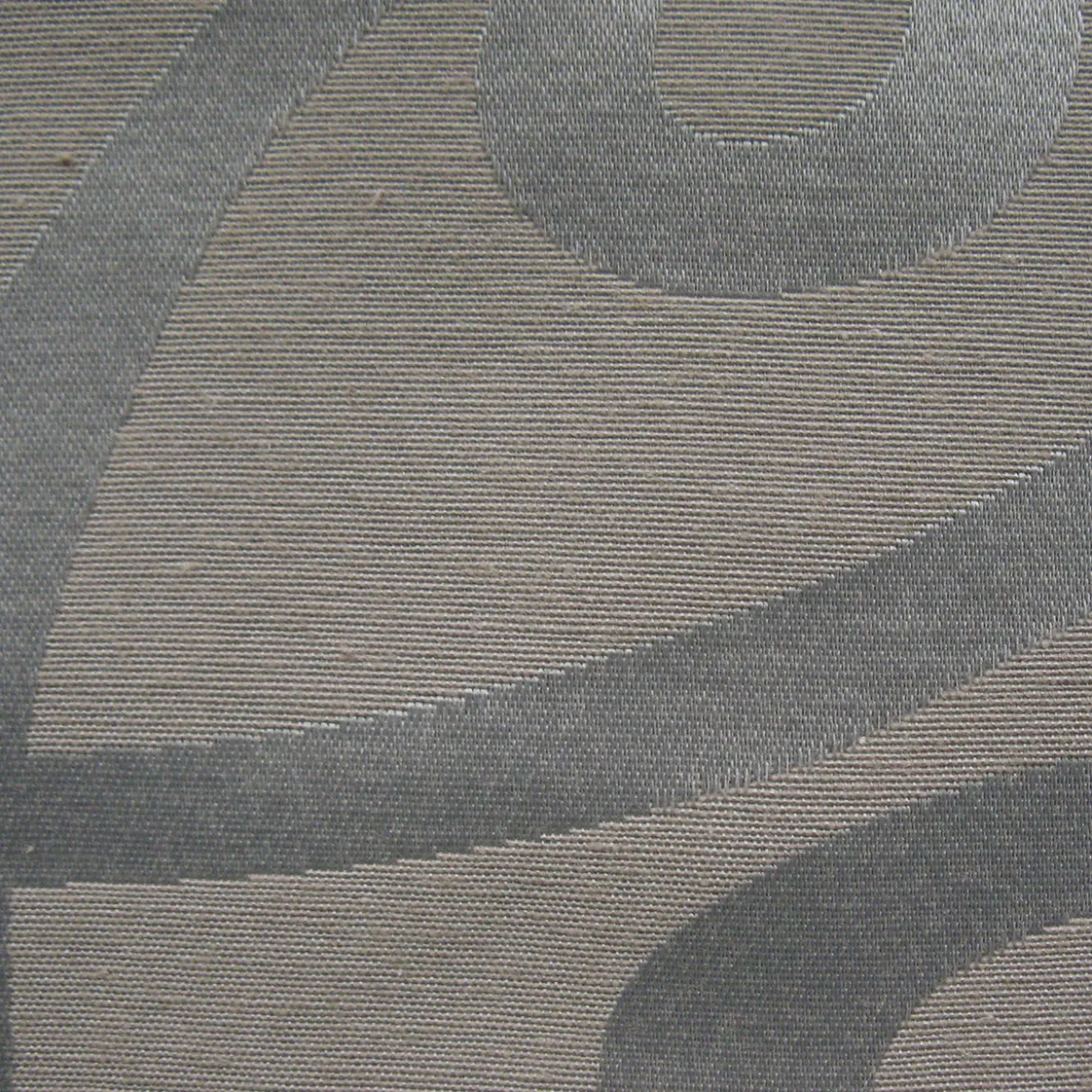 Fertiggardine Swirl mit verdeckten Schlaufen Jacquardgewebe gemustert taupe braun 140x255cm
